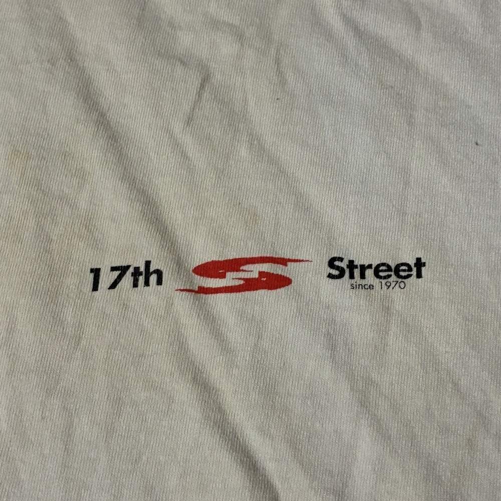 VTG 90s 17th Street Surf Shop Single Stitch Mens T Shirt XL Distressed Dog GRAIL - Picture 5 of 9